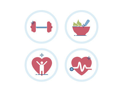 Icons sketches for healthy store