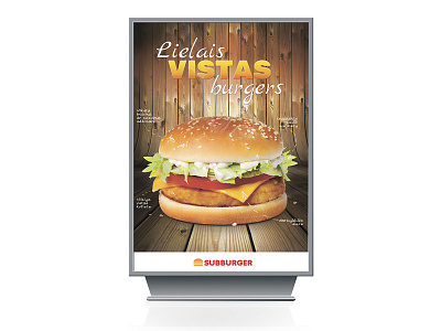 Subburger lightbox banner burger lightbox poster subburger