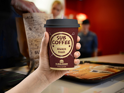 Sub Coffee cup coffee cup subburger take away test