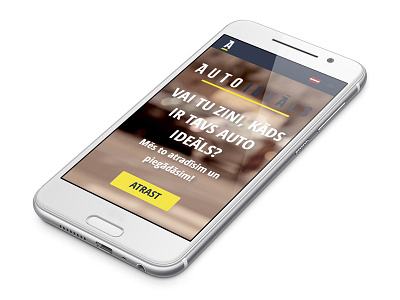 Auto Ideāls mobile webpage design & code