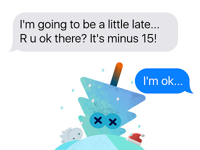 Christmas stickers for iOS messages