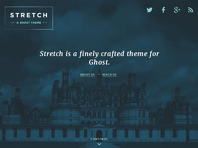 A Theme for Ghost App design template website