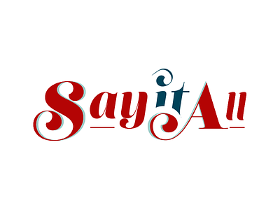Logo for "Say it All" logo