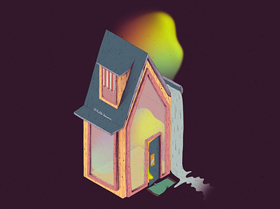 Tiny-Magic-House digital drawing digitalart digitaldrawing hellodanane illustration illustrator procreate tinyhome tinyhouse