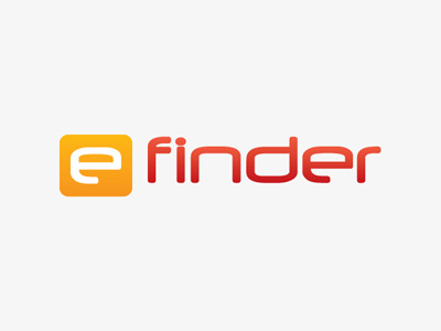 E-finder web store Logo brand graphic design logo