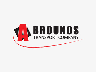 Brounos Transport Company Logo brand graphic design logo