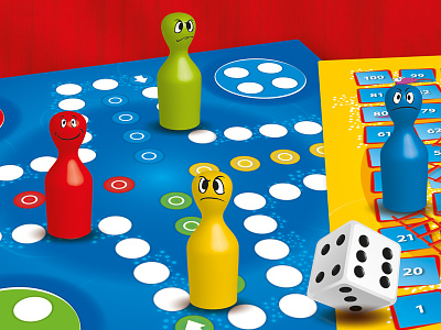 Classic Board Games Product Design educational game graphic design ludo product design snake