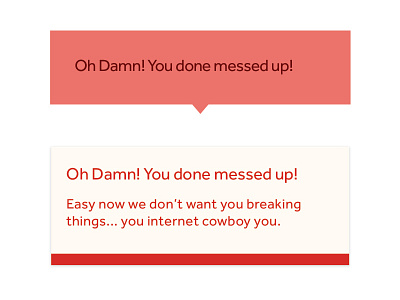 Internet Cowboy error message popup