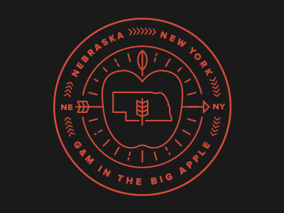 Nebraska » New York apple arrow branding grain illustration nebraska nyc seal