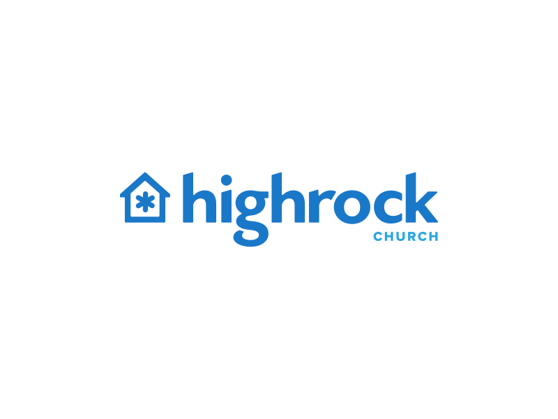 Highrock Church - Final Concept star religion home god church identity brand mark logo