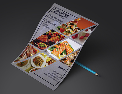 Food Flyer branding brochure design design flyer food flyer illustration menu photoshop restaurant flyer