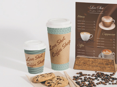 Cafe Menu design flyer illustration menu menu design