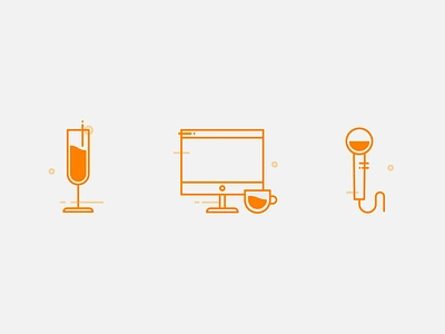 Icons branding champagne coffee computer cup of coffee desktop drink flat icon icons icons set microphone office party tea tea cup ui ux vector web