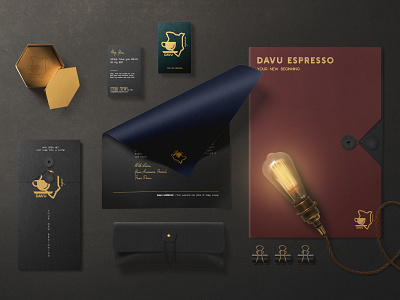 Davu Espresso - Stationery branding branding and identity davuespresso design logo logodesign typography