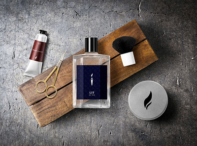 Lit Fragrances - Aftershave Packaging brand design brand designer brand identity branding branding and identity branding design design logodesign minimal packagingdesign