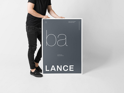Balance - Minimal Poster Design design layout design layout exploration minimal minimalism minimalistic poster poster a day poster design typographic typography
