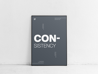 Consistency - Minimal Poster Design