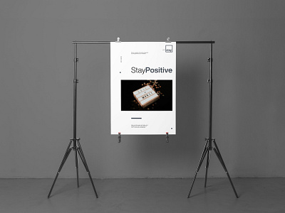 Stay Positive - Minimal Poster Design design layout design layout exploration minimal poster poster a day poster design typography