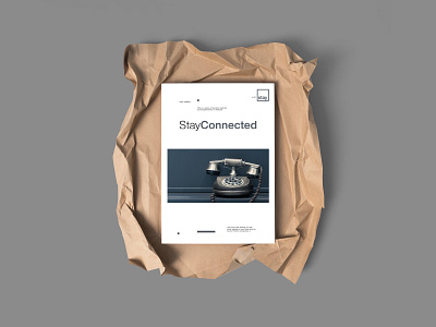 Stay Connected - Minimal Poster Design design graphic design layout design layout exploration minimal poster poster a day poster design typography