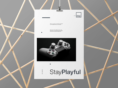 Stay Playful - Minimal Poster Design