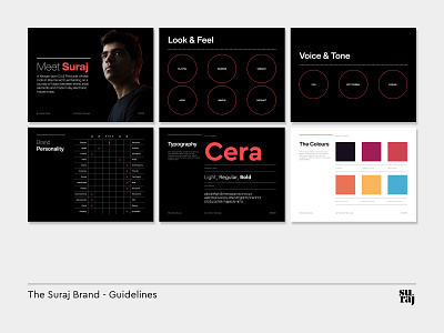 The Suraj Brand - Identity Guidelines brand design brand designer brand identity branding branding and identity branding design design layout exploration minimal typography