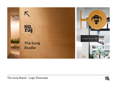The Suraj Brand - Signage & Wayfinding brand design brand designer brand identity branding branding and identity branding design design logo logo design logotype minimal signage signage design typography