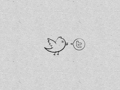 Twitter bird drawing twitter