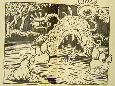 Moleskine Madness: Swamp Monster