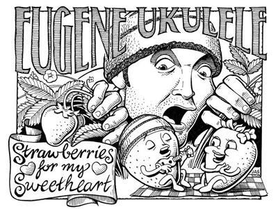 Eugene Ukulele CD Cover inks