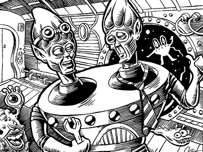 Gemini, The Man From The Twin Star Algol aliens colorforms outer space men space the outer space men toys