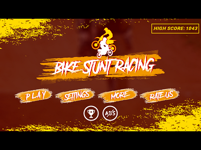 Bike Racing Game UI/UX app bike game branding design game design game development game ui gaming illustration logo racing responsive ui ux