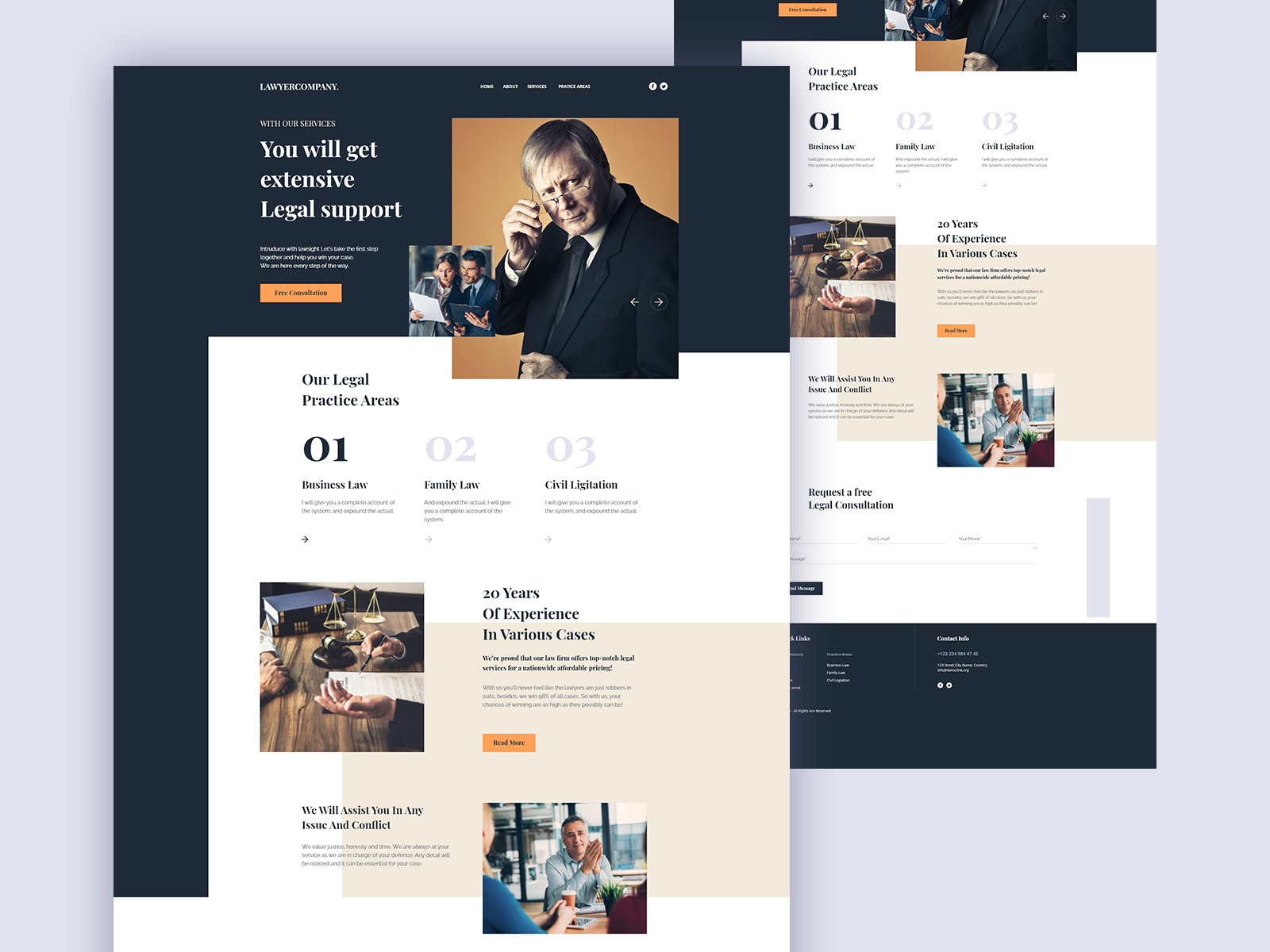 LAWYER COMPANY by Krystian Dawidowski on Dribbble