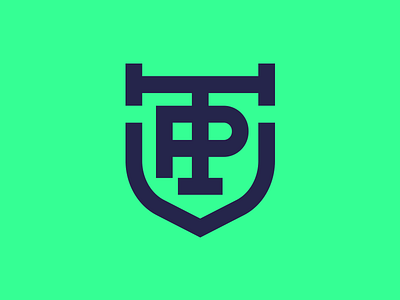 TP - Personal Trainer Pawel branding design logo minimal vector