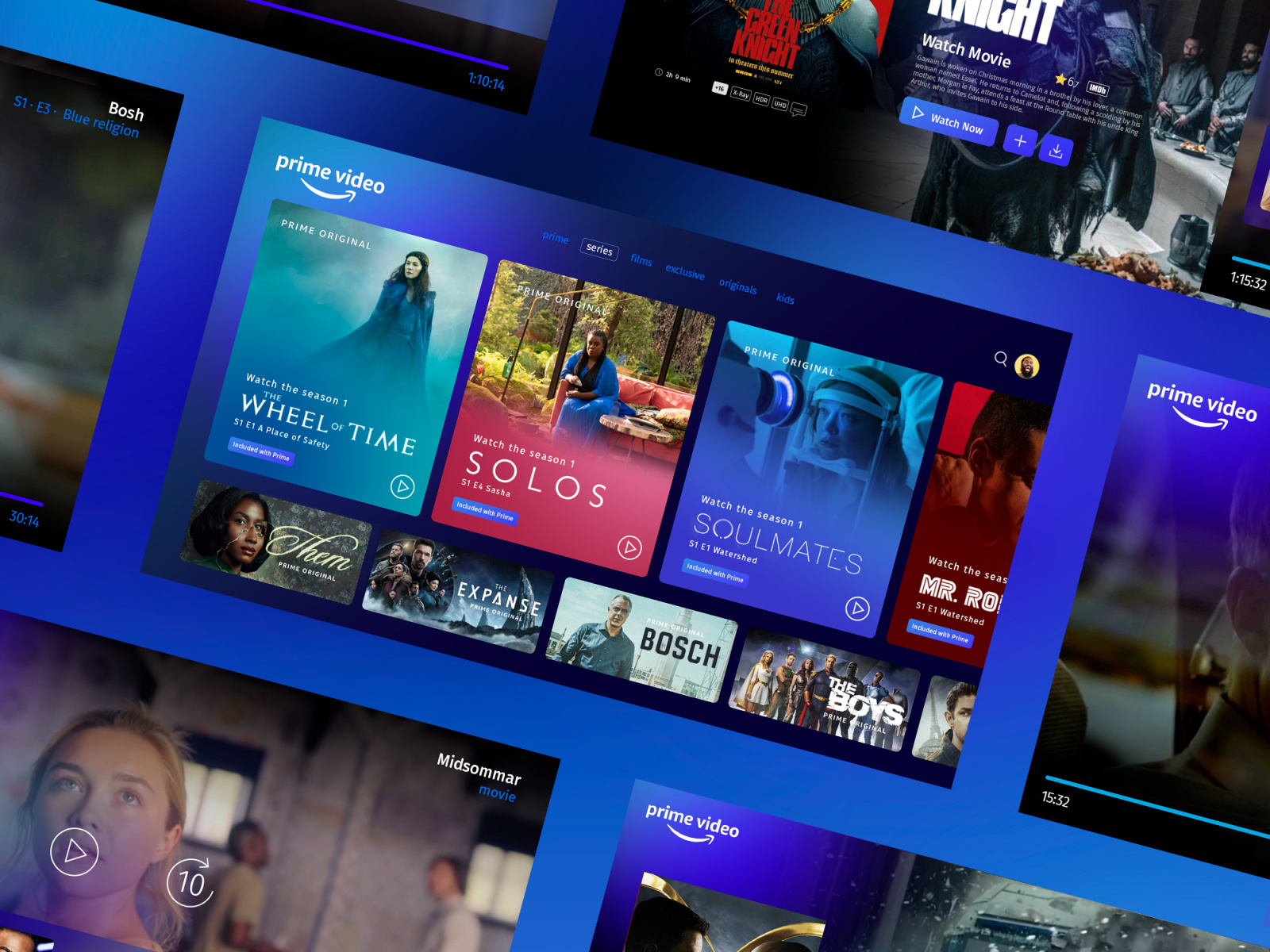 Amazon prime video redesign by pep marti on dribbble