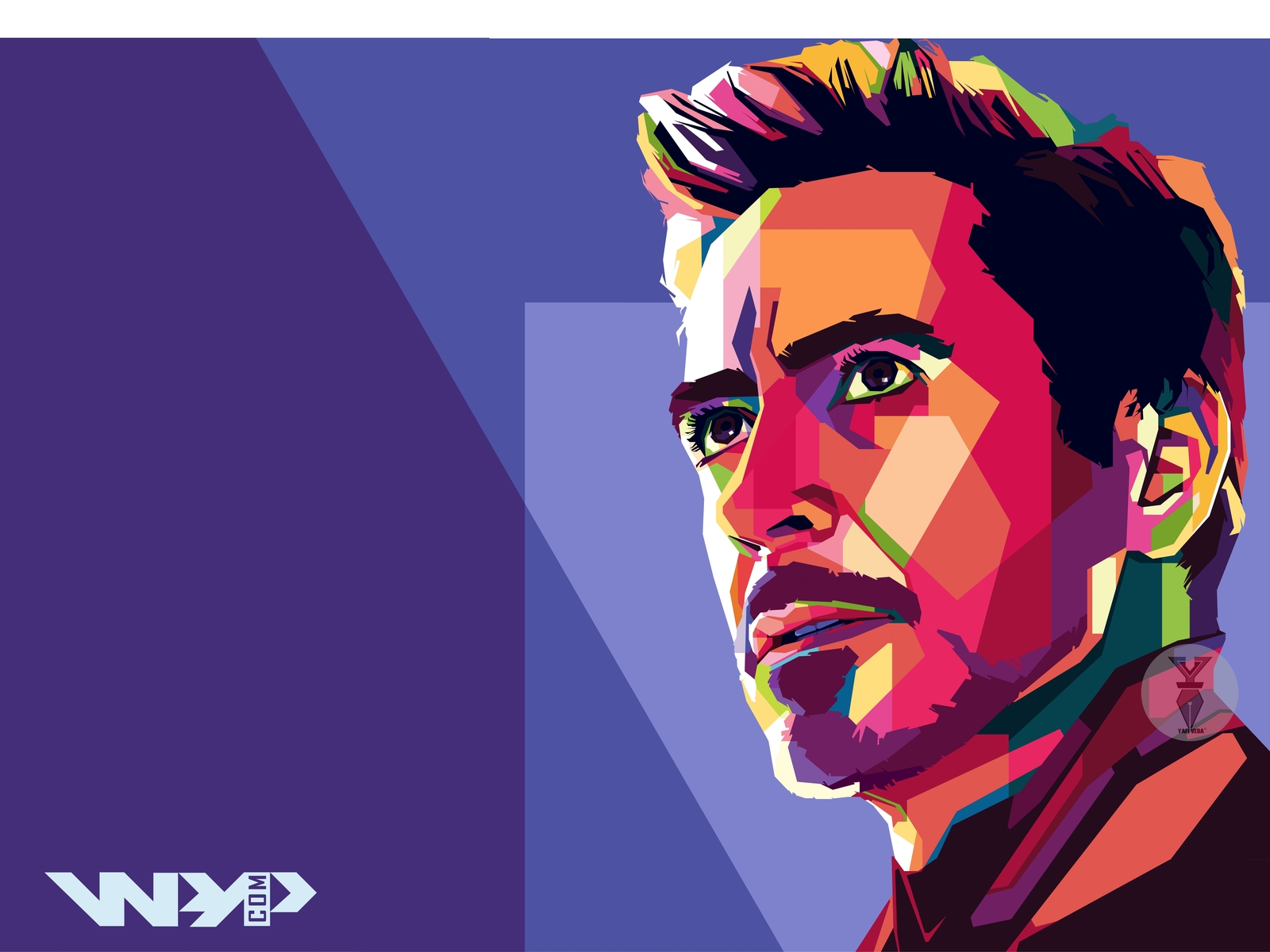 Avengers: End Game Happy Hogan WPAP by Creativedy on Dribbble