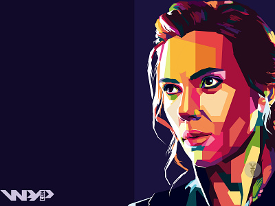 Avengers: End Game "Black Widow WPAP" artwork avengers avengersendgame blackwidow colorful colorful art digital fanart illustration marvel marvelcomics popart portrait portrait illustration vector vector artwork