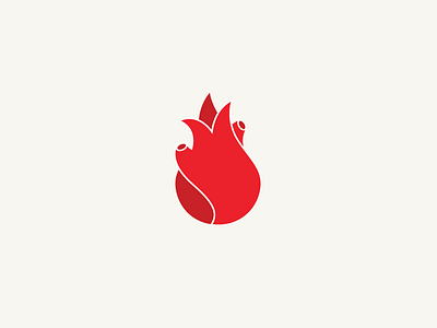 heart in flames