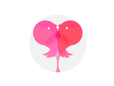 Lovebirds birds dating golden ratio golden ratio logo heart illustration logo lovebirds sweet symmetric symmetry