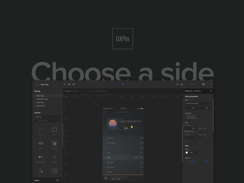 Editor UI. Dark vs Light. animation dark ui editor light ui teaser uiux uxpin