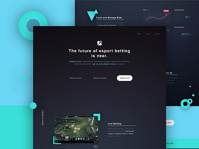 Thunderpick - Landing Page animation dark ui esports game gamifaction league of legends lol ux ux in motion