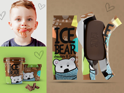 Ice Cream <3 branding branding design designideas designinspiration dribbbleweeklywarmup illustration packaging