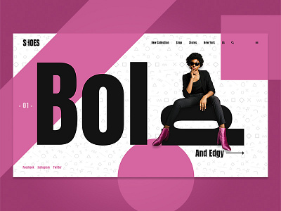 Fashion landing page design