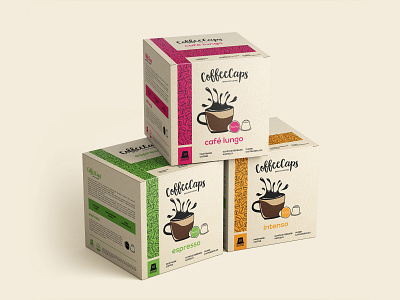 Package design for coffee caps box design branding branding design coffee designideas designinpiration packagedesign packages product branding