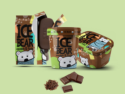 Ice Cream Packaging branding branding design chocolate design designideas designinspiration graphic design ice cream illustration