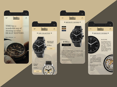 UI concept for Timeless Luxury app design designideas designinspiration mobile app design ui ui concept ui desgin uidesign user interface design