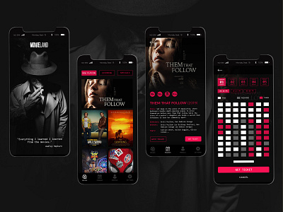Movie theater mobile app UI design concept 🎥 🍿 designideas designinspiration mobile app mobile app design ui ui concept ui design uidesign user interface design