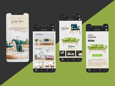 UI concept for Lovely Home