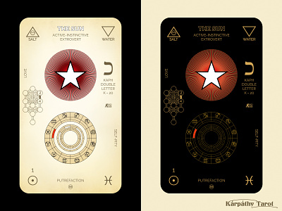 Karpathy Tarot - The Sun graphicdesign icon identity illustration logo sun logo symbol tarot the sun typography