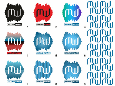 Making Waves band logo bandlogo branding design graphicdesign icon identity illustration lettering logo monogram pattern symbol typography
