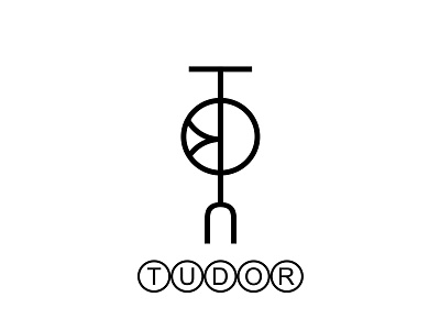 TUDOR I logo branding design icon illustration logo typography